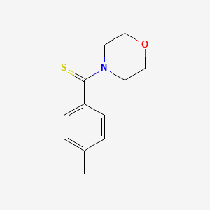 molecular formula C12H15NOS B5790094 4-[(4-methylphenyl)carbonothioyl]morpholine CAS No. 61750-20-7