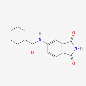 N-(1,3-dioxo-2,3-dihydro-1H-isoindol-5-yl)cyclohexanecarboxamide