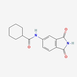 molecular formula C15H16N2O3 B5790116 N-(1,3-dioxo-2,3-dihydro-1H-isoindol-5-yl)cyclohexanecarboxamide 