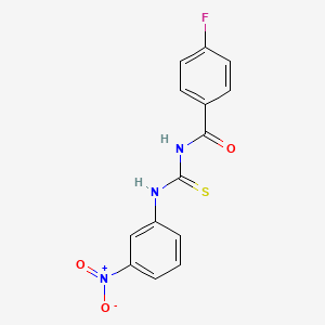 4-fluoro-N-{[(3-nitrophenyl)amino]carbonothioyl}benzamide