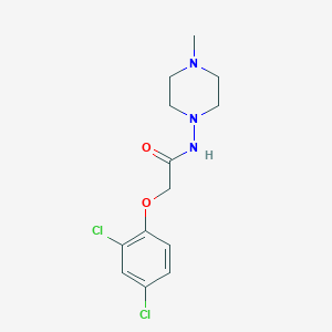 molecular formula C13H17Cl2N3O2 B5790153 2-(2,4-dichlorophenoxy)-N-(4-methyl-1-piperazinyl)acetamide 