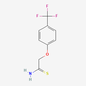 molecular formula C9H8F3NOS B579016 2-[4-(Trifluoromethyl)phenoxy]ethanethioamide CAS No. 19432-91-8