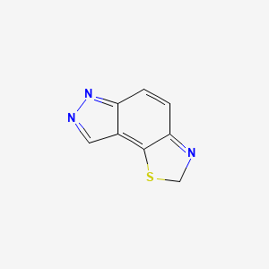 molecular formula C8H5N3S B579017 2H-[1,3]Thiazolo[5,4-E]indazole CAS No. 19546-91-9
