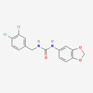 molecular formula C15H12Cl2N2O3 B5790190 N-1,3-benzodioxol-5-yl-N'-(3,4-dichlorobenzyl)urea 