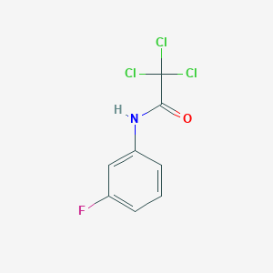 molecular formula C8H5Cl3FNO B5790198 2,2,2-三氯-N-(3-氟苯基)乙酰胺 