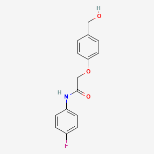 molecular formula C15H14FNO3 B5790199 N-(4-fluorophenyl)-2-[4-(hydroxymethyl)phenoxy]acetamide CAS No. 693806-30-3