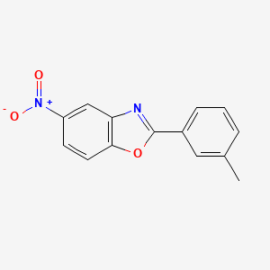 molecular formula C14H10N2O3 B5790225 2-(3-methylphenyl)-5-nitro-1,3-benzoxazole 