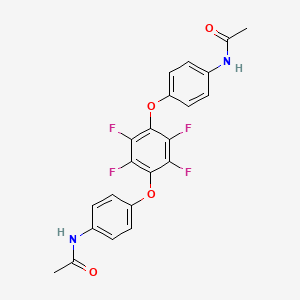 molecular formula C22H16F4N2O4 B5790235 N,N'-[(2,3,5,6-tetrafluoro-1,4-phenylene)bis(oxy-4,1-phenylene)]diacetamide 