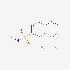 molecular formula C16H21NO2S B5790266 1,8-diethyl-N,N-dimethyl-2-naphthalenesulfonamide 