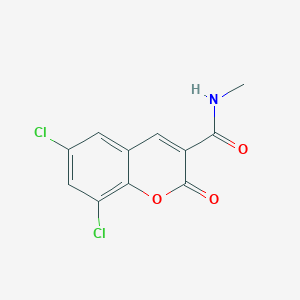 molecular formula C11H7Cl2NO3 B5790272 6,8-dichloro-N-methyl-2-oxo-2H-chromene-3-carboxamide 