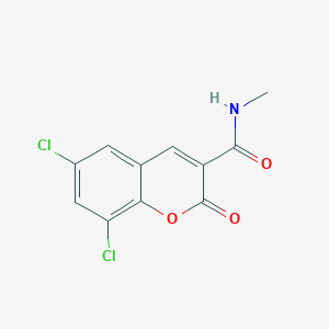 6,8-dichloro-N-methyl-2-oxo-2H-chromene-3-carboxamide