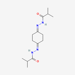 molecular formula C14H24N4O2 B5790288 N',N''-1,4-cyclohexanediylidenebis(2-methylpropanohydrazide) 