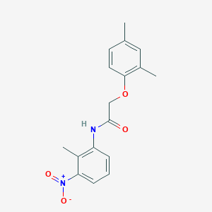 molecular formula C17H18N2O4 B5790295 2-(2,4-dimethylphenoxy)-N-(2-methyl-3-nitrophenyl)acetamide 