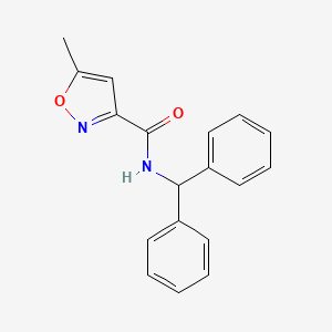 molecular formula C18H16N2O2 B5790339 N-(diphenylmethyl)-5-methyl-3-isoxazolecarboxamide 