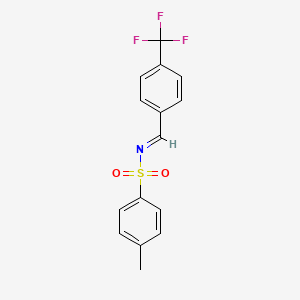 4-methyl-N-[4-(trifluoromethyl)benzylidene]benzenesulfonamide