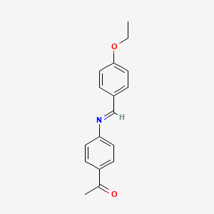 molecular formula C17H17NO2 B579037 N-(4-Ethoxybenzylidene)-4-acetylaniline CAS No. 17224-17-8