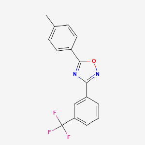 5-(4-methylphenyl)-3-[3-(trifluoromethyl)phenyl]-1,2,4-oxadiazole