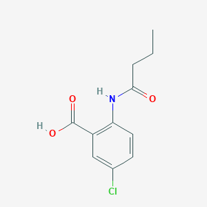 molecular formula C11H12ClNO3 B5790405 2-(butyrylamino)-5-chlorobenzoic acid CAS No. 73721-79-6