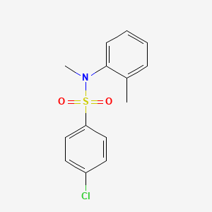 molecular formula C14H14ClNO2S B5790407 4-chloro-N-methyl-N-(2-methylphenyl)benzenesulfonamide 