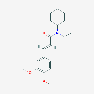 molecular formula C19H27NO3 B5790418 N-cyclohexyl-3-(3,4-dimethoxyphenyl)-N-ethylacrylamide 