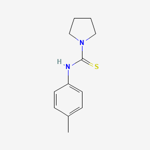 molecular formula C12H16N2S B5790421 N-(4-methylphenyl)-1-pyrrolidinecarbothioamide 