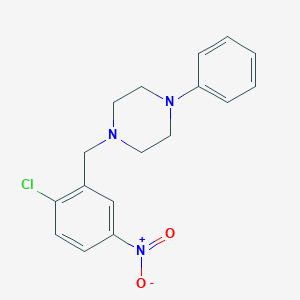 molecular formula C17H18ClN3O2 B5790427 1-(2-chloro-5-nitrobenzyl)-4-phenylpiperazine 