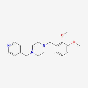 molecular formula C19H25N3O2 B5790464 1-(2,3-dimethoxybenzyl)-4-(4-pyridinylmethyl)piperazine 