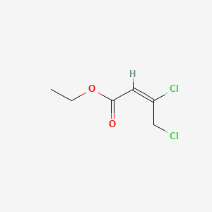 molecular formula C6H8Cl2O2 B579047 3,4-Dichloroisocrotonic acid ethyl ester CAS No. 18431-99-7