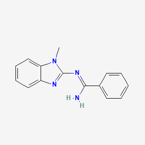 molecular formula C15H14N4 B5790473 N-(1-methyl-1H-benzimidazol-2-yl)benzenecarboximidamide 