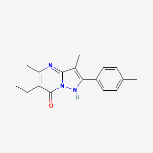 molecular formula C17H19N3O B5790480 6-ethyl-3,5-dimethyl-2-(4-methylphenyl)pyrazolo[1,5-a]pyrimidin-7-ol 