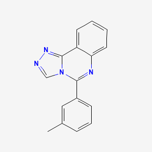 molecular formula C16H12N4 B5790501 5-(3-methylphenyl)[1,2,4]triazolo[4,3-c]quinazoline 