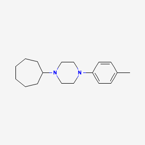 1-cycloheptyl-4-(4-methylphenyl)piperazine