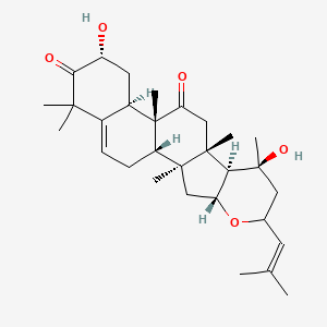 molecular formula C30H44O5 B579054 Anhydro-22-deoxocucurbitacin D CAS No. 15371-81-0