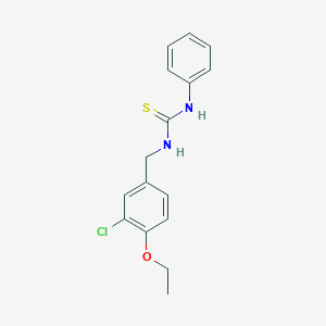 molecular formula C16H17ClN2OS B5790552 N-(3-chloro-4-ethoxybenzyl)-N'-phenylthiourea 