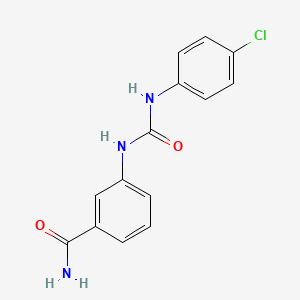 3-({[(4-chlorophenyl)amino]carbonyl}amino)benzamide