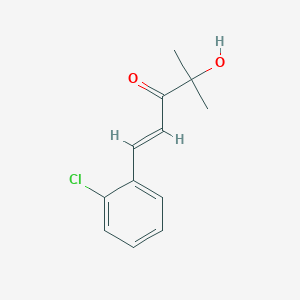 molecular formula C12H13ClO2 B5790578 1-(2-chlorophenyl)-4-hydroxy-4-methyl-1-penten-3-one 