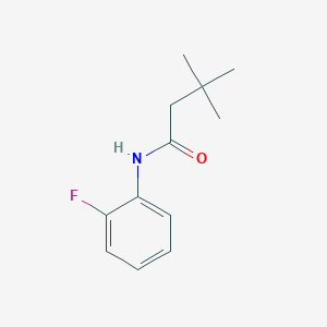 molecular formula C12H16FNO B5790584 N-(2-fluorophenyl)-3,3-dimethylbutanamide CAS No. 335204-11-0