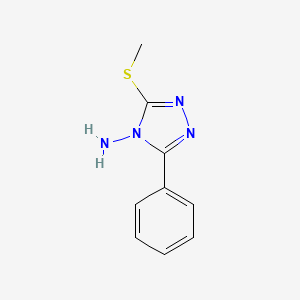 molecular formula C9H10N4S B5790586 3-(methylthio)-5-phenyl-4H-1,2,4-triazol-4-amine 