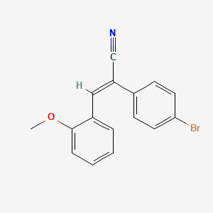 2-(4-bromophenyl)-3-(2-methoxyphenyl)acrylonitrile