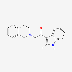molecular formula C20H20N2O B5790617 2-(3,4-dihydro-2(1H)-isoquinolinyl)-1-(2-methyl-1H-indol-3-yl)ethanone 