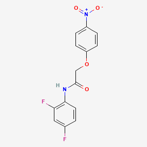 molecular formula C14H10F2N2O4 B5790619 N-(2,4-difluorophenyl)-2-(4-nitrophenoxy)acetamide 