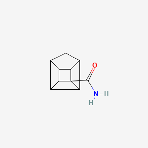 molecular formula C10H11NO B579064 Pentacyclo[4.3.0.0~2,5~.0~3,8~.0~4,7~]nonane-4-carboxamide CAS No. 15844-06-1