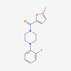 molecular formula C16H17FN2O2 B5790641 1-(2-fluorophenyl)-4-(5-methyl-2-furoyl)piperazine 