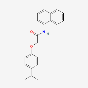 molecular formula C21H21NO2 B5790656 2-(4-isopropylphenoxy)-N-1-naphthylacetamide 