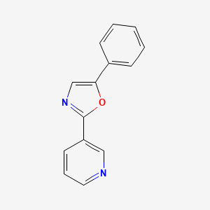 molecular formula C14H10N2O B5790665 3-(5-phenyl-1,3-oxazol-2-yl)pyridine CAS No. 106590-21-0