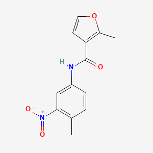 molecular formula C13H12N2O4 B5790672 2-methyl-N-(4-methyl-3-nitrophenyl)-3-furamide 