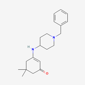 molecular formula C20H28N2O B5790679 3-[(1-benzyl-4-piperidinyl)amino]-5,5-dimethyl-2-cyclohexen-1-one 