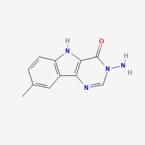 molecular formula C11H10N4O B5790684 3-amino-8-methyl-3,5-dihydro-4H-pyrimido[5,4-b]indol-4-one 