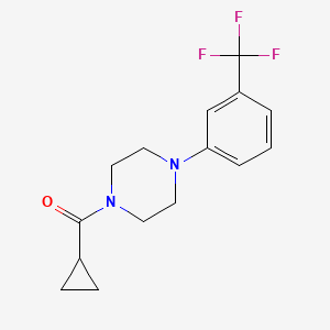 molecular formula C15H17F3N2O B5790690 1-(cyclopropylcarbonyl)-4-[3-(trifluoromethyl)phenyl]piperazine 