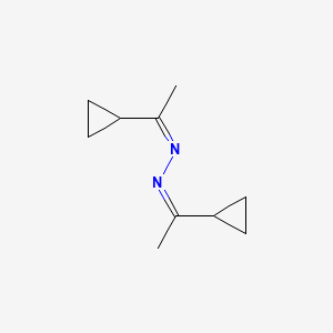 molecular formula C10H16N2 B579071 1,1'-Azinobis(1-cyclopropylethane) CAS No. 17397-15-8